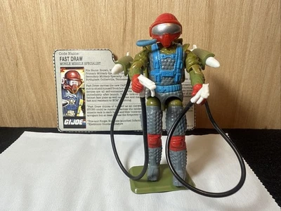 Fast Draw v1 1987 Figura Accesorios Vintage G.I. GI Joe 3.75 ARAH 100% Completo Foto 1 de 4