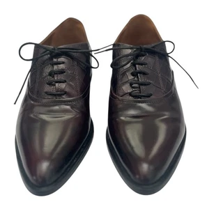 Massimo Dutti Oxford Leder Schnürschuhe EUR 36 US 5,5 braun spitz zulaufend Schnürschuhe - Bild 1 von 14