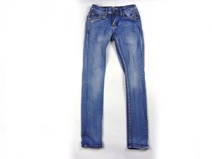 Toxik3 Stretch Jeans Mid Rise Skinny blau leicht | Größe UK 8-10 - Bild 1 von 15
