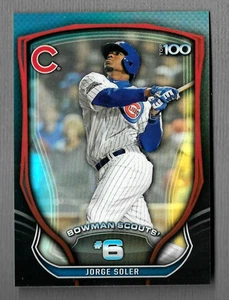 JORGE SOLER 2015 BOWMAN CHROME 100 TOP ROOKIE PROSPECTS #BTP-6 CUBS - Bild 1 von 2