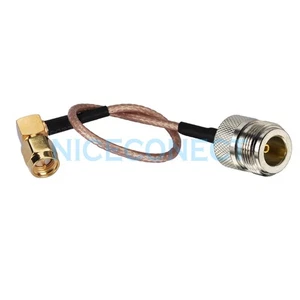 Cable coleta conector hembra SMA macho ángulo recto RA a N RG316 para antena Wifi - Imagen 1 de 3