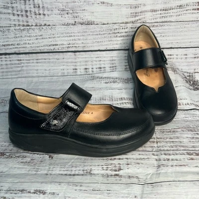 Finn Comfort Nagasaki Mary Jane Shoes Womens 8.5 Black Leather Cusioned UK 6 - Image 1 of 4