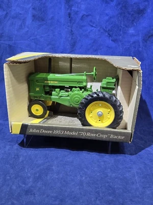 Tractor de colección Ertl John Deere 1953 modelo 70 fila fundido a presión 1:16 1991 nuevo en caja Foto 1 de 4