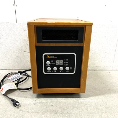 Calentador de espacio portátil 1500 vatios infrarrojo montaje en piso con sistema de calefacción doble Foto 1 de 4