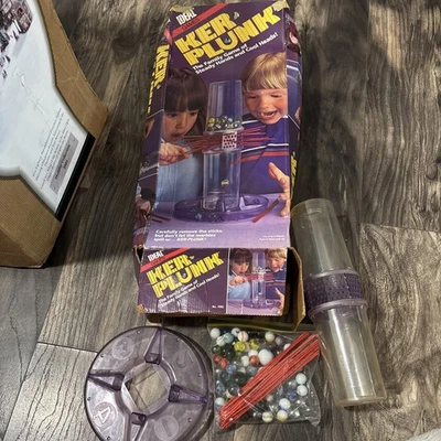 KERPLUNK Ideal family action board GAME  VINTAGE 1986 Complete With Box - Image 1 of 2