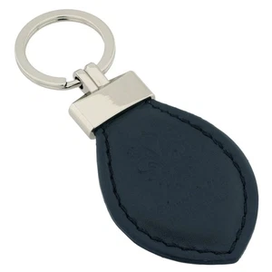 Llavero italiano de cuero genuino Fioretta - negro - Imagen 1 de 4