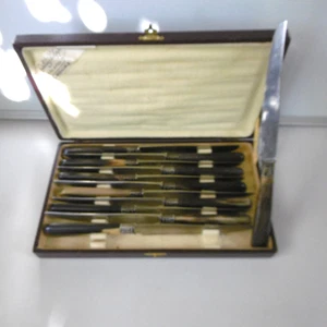 12 couteaux corne lames philippe - Imagen 1 de 7