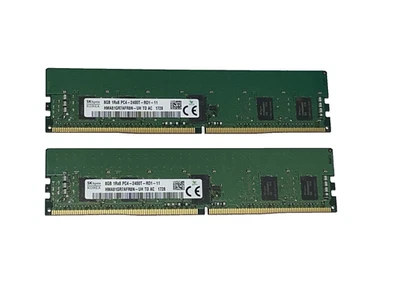 16GB SK hynix (2x8GB) 1Rx8 PC4-2400T-RD1 HMA81GR7AFR8N-UH Server RAM - Image 1 of 3