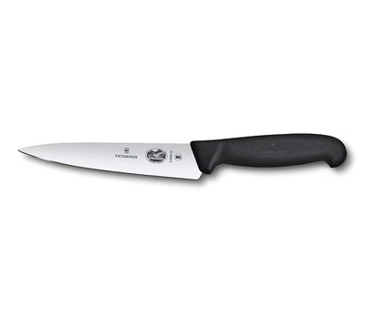Faca Victorinox Swiss Army 5.2003.15-X8 Fibrox Straight Chef preta 6 pol - Imagem 1 de 4
