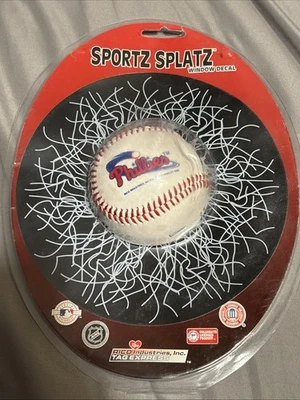 Sportz Splatz Philadelphia Phillies Baseball 3D Static Cling Window Decal - Image 1 of 3