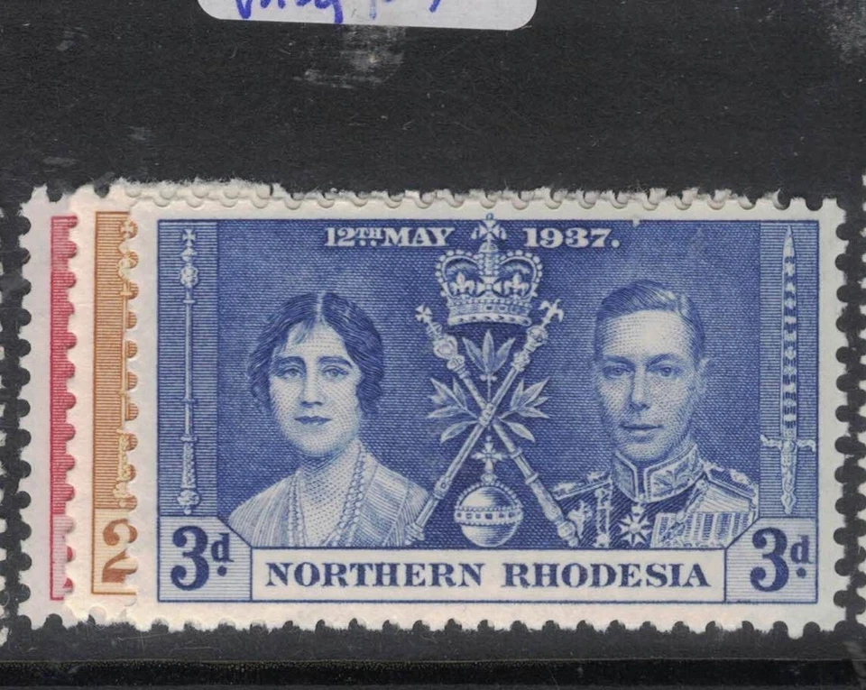 Northern Rhodesia SG 22-4 KGVI Coronation MOG (4fmc) - Image 1 of 1