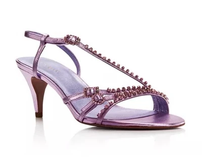 Kate Spade New York Makenna Rhinestone Embellished High-Heel Sandals Sz 9 Pink - Image 1 of 4