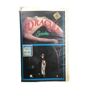 Vintage Horror VHS Tape "Dracula Sucks" 1978 Jamie Gillis Very Rare OOP TESTED - Picture 1 of 16