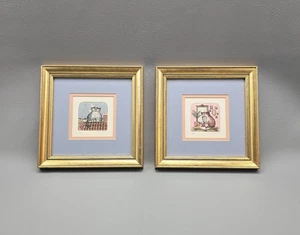 Vintage Anna Weber Katze Kunstdrucke gerahmt limitierte Auflage signiert & nummeriert Paar - Bild 1 von 12