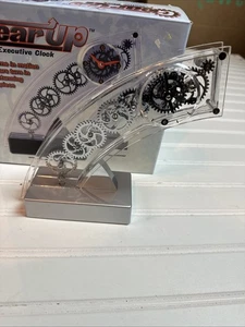 GearUp Executive Clock Mechanical Battery Fascinations 5" - Picture 1 of 10
