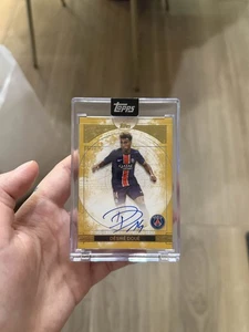 24|25 PSG Exhibition Desire Doue On Card Auto /10 - Picture 1 of 2