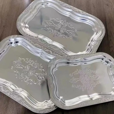 Geprägtes Serviertablett viel Kapazität einfache Handhabung stabile Konstrukti - Bild 1 von 4