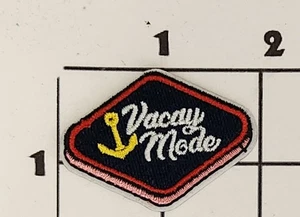 Vacay Mode Patch Iron On Embroidered Costume Uniform - Picture 1 of 1