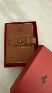 Ferrari Genuine leather card case Beige limited Collection- Wallet - Picture 1 of 7