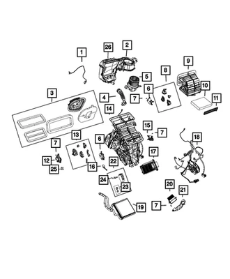 Genuine Mopar Cabin Air Filter 68350346AB - Image 1 of 3