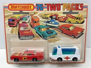 MATCHBOX 75 TWO PACKS TP-7 EMERGENCY SET MERCURY FIRE AND STRETCHA FETCHA M325 - Picture 1 of 8