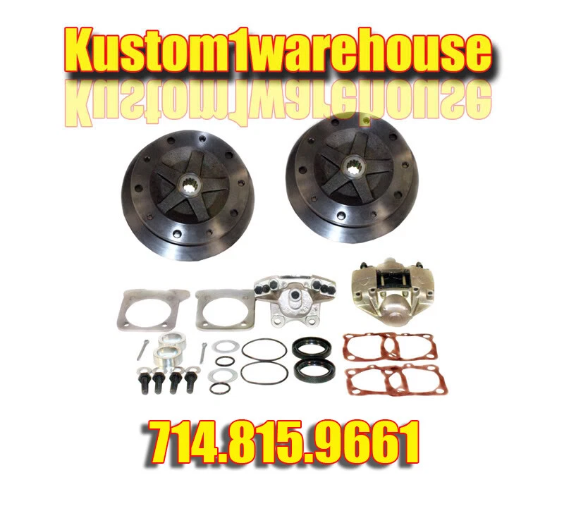 VW Volkswagen rear disc brake conversion kit w/o emergency brakes 5 on 205 Bug - Image 1 of 1