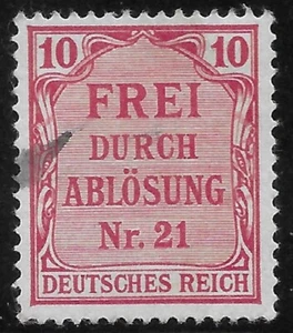 Deutschland /Preußen, 1903, "FREI DURCH ABLÖSUNG" SC#OL4🔥GEBRAUCHT - Bild 1 von 1