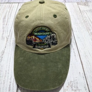 Great Smokey Mountains Railroad Long Brim Strapback Baseball Cap Hat Adjustable - Picture 1 of 7