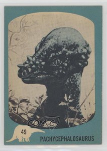 1961 Nu-Cards Dinosaur Series Pachycephalosaurus #49 a8x