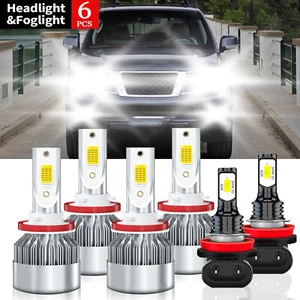For Nissan Pathfinder 2017-2020 LED Headlight High Low Beam& Fog Lights Bulbs - Picture 1 of 11