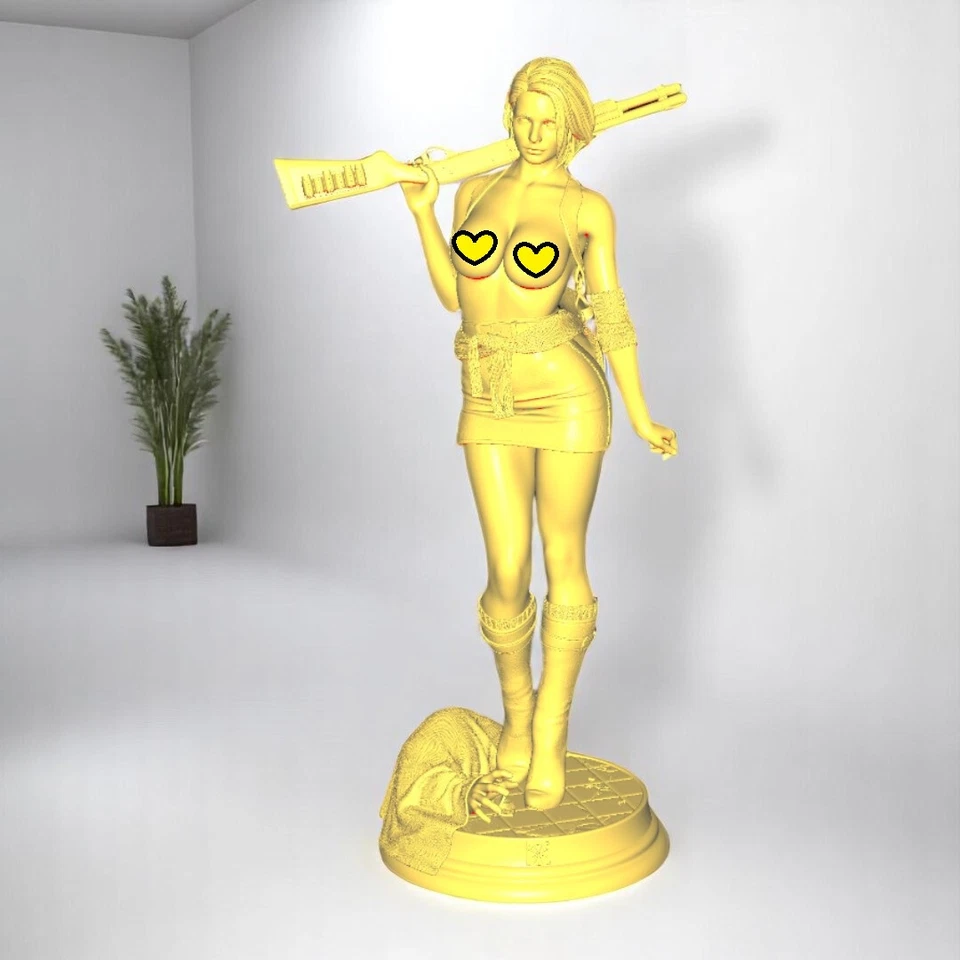 Figura Fanart Jill Valentine Pintada con aerografo nsfw/sfw 9.8 inch - Image 1 of 1