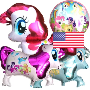 4 PCS My Little Pony Birthday Party Supplies Balloon and Friendship Forever - Picture 1 of 11