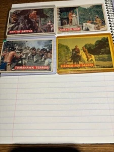 DAVY CROCKETT VINTAGE TRADING CARDS 1956 ORANGE AND GREEN CARDS 15 - Bild 1 von 8