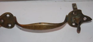 Antiker primitiver Messing Türgriffriegel - Bild 1 von 5
