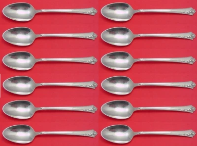 Juego de cucharaditas Damask Rose de Oneida de plata de ley 12 piezas 6 1/8" Foto 1 de 3