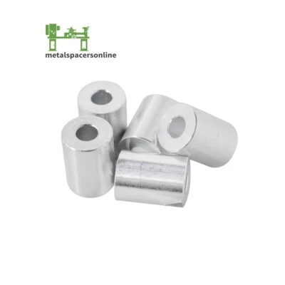 METAL SPACERS ONLINE New Aluminum Spacer Bushing 3/4" OD x 0.40" ID--Fits M10 or 3/8" Bolts