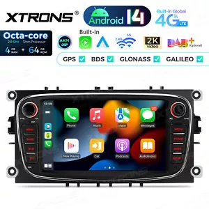 4G Android 14 8-Core 64G Car Radio GPS Stereo For Ford Focus Mondeo S-Max Galaxy - Picture 1 of 19