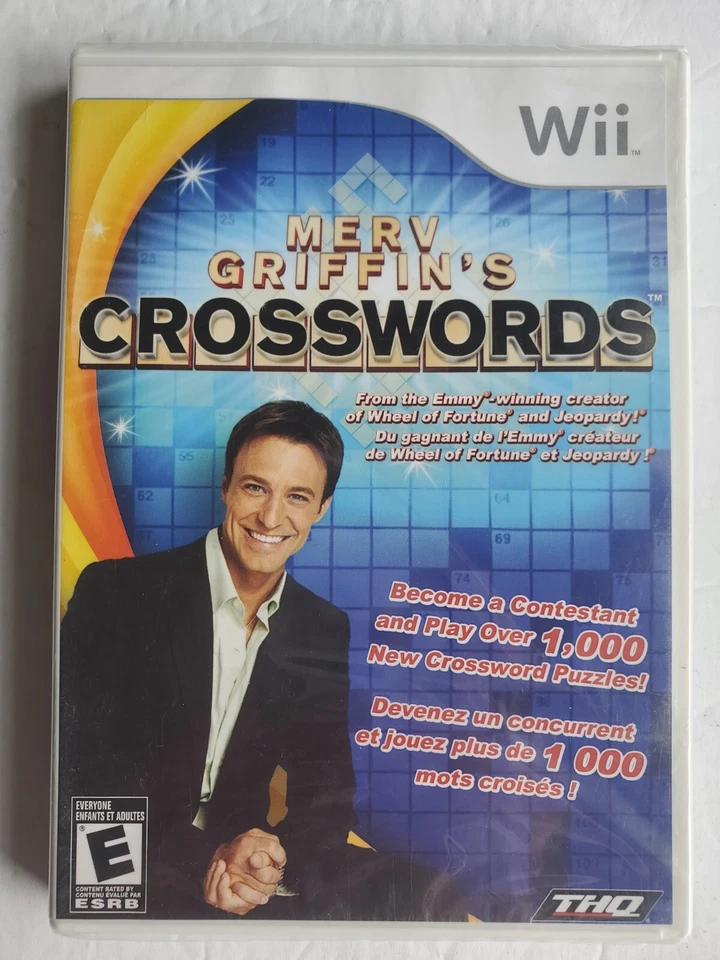 Merv Griffin's Crosswords - Nintendo Wii Brand New Sealed 2007 THQ  - Image 1 of 2
