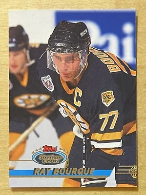 Ray Bourque 1993-94 Topps Stadium Club Hockey #160 Boston Bruins Mint - Image 1 of 3