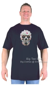 Camiseta grande para hombre extremadamente larga alta calavera - Imagen 1 de 22