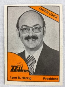 1977 Holyoke Millers-TCMA Minor League Baseball Card#0637-Lynn B. Herzig, Pres.