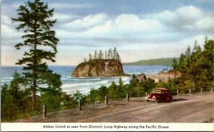 Abbey Island Olympic Loop Highway Washington Streitkräfte Postkarte - Bild 1 von 2