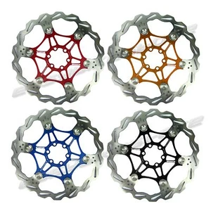 Freno de rotor de disco flotante 160 mm 180 mm 203 mm ROJO ORO NEGRO AZUL ciclismo ashima - Imagen 1 de 5