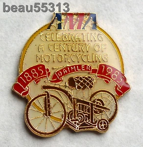 ⭐1885-1985 AMA ""CELEBRANDO UN SIGLO"" GRAN CHALECO INDIO HARLEY CHAQUETA PIN - Imagen 1 de 1