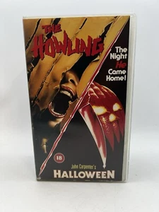 John Carpenter’s HALLOWEEN/ THE HOWLING M.I.A. VHS/PAL Double Feature UK Release - Picture 1 of 10