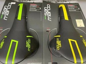 Selle San Marco Saddle Concor Racing Wide (Pce) Green/Yellow - Picture 1 of 8