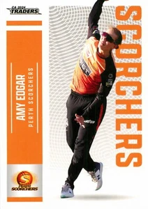 2024 2025 Perth Scorchers WBBL Cricket TLA Traders Card - Amy Edgar - Picture 1 of 3