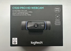 Logitech C920 HD Pro 1080p USB Webcam Windows/Mac/Chromebook Brand New Unopened - Photo 1/1