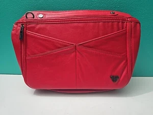 PurseN LED Littbag Handtasche Organizer, einer von Oprah's Faves! Rot/Streifen Int. NEU - Bild 1 von 8
