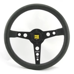 Momo Leder Sportlenkrad Prototipo Heritage 350mm schwarz steering wheel volante - Afbeelding 1 van 5